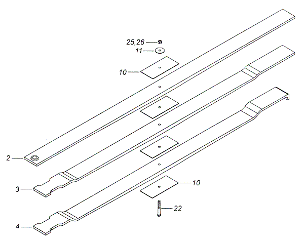 купить Рессора передняя (на 65115) рес.зад 4308 (3 листа) / ЗАО "БЗРП" г.Белорецк